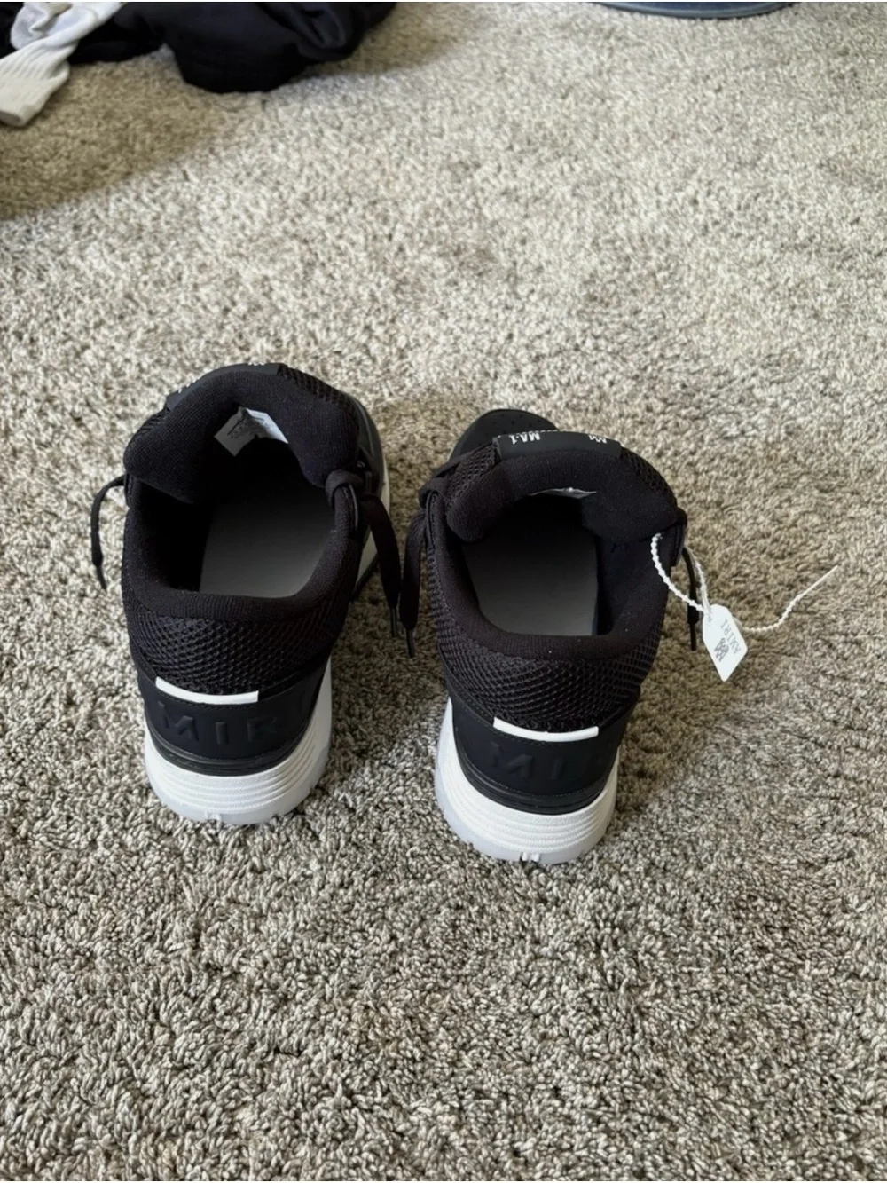 AMIRI Black and White MA-1 Low-Top Sneakers